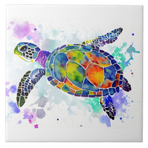 turtle ceramic tile