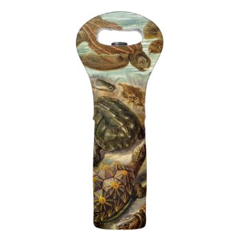 Turtle (chelonia) By Haeckel Wine Bag by vintage_gift_shop at Zazzle