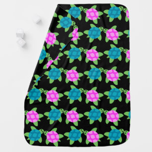 Turtle Chillaxing Design - Baby Blanket