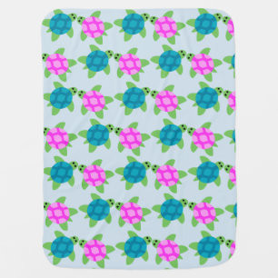 Turtle Chillaxing Design - Baby Blanket