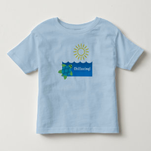 Turtle Chillaxing Design - Toddler Fine Jersey T-S T-shirt