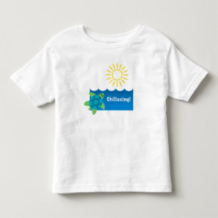 Turtle Chillaxing Design - Toddler Fine Jersey T-S T-shirt