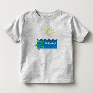 Turtle Chillaxing Design - Toddler Fine Jersey T-S T-shirt