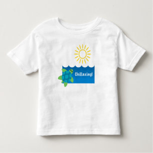 Turtle Chillaxing Design - Toddler Fine Jersey T-S Toddler T-shirt