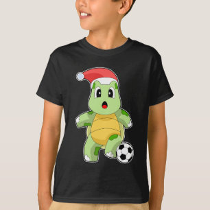 Turtle Christmas Soccer T-Shirt