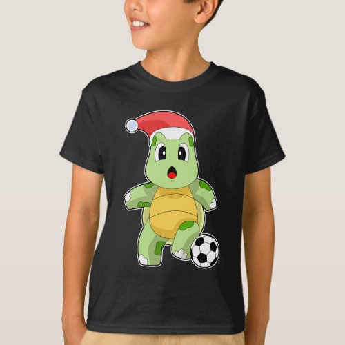 Turtle Christmas Soccer T_Shirt