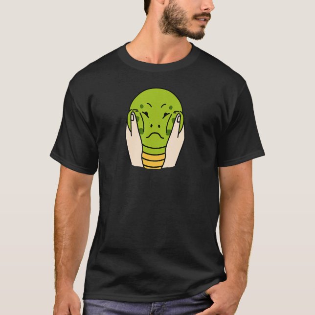 Turtle Chubby Cheeks Funny Pet T-Shirt (Front)