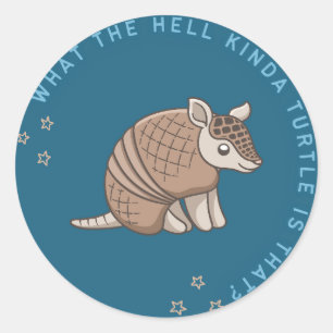 turtle classic round sticker