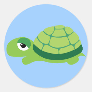 turtle classic round sticker