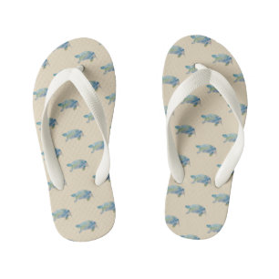 Turtle Coastal Style Flip Flops
