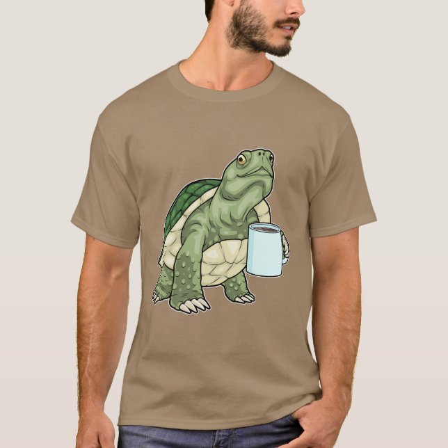 Turtle Coffee Cup T-Shirt (Front)