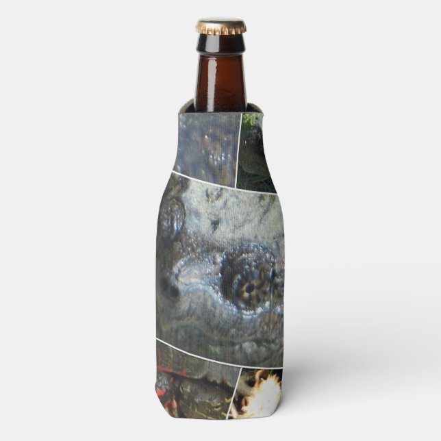 Turtle Collage Bottle Cooler (Bottle Front)