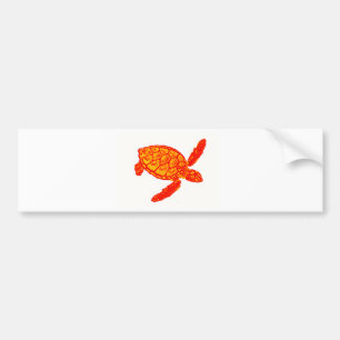 Turtle color bumper sticker