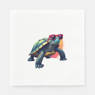 Turtle Colorful Turtle Outfit Mens Turtle Lover Tu Napkins