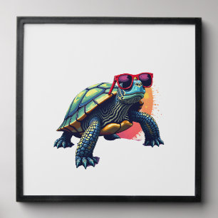 Turtle Colorful Turtle Outfit Mens Turtle Lover Tu Peel And Stick Photo Tile