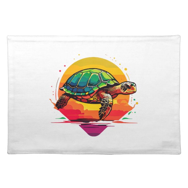Turtle Copy Copy Copy Cloth Placemat (Front)