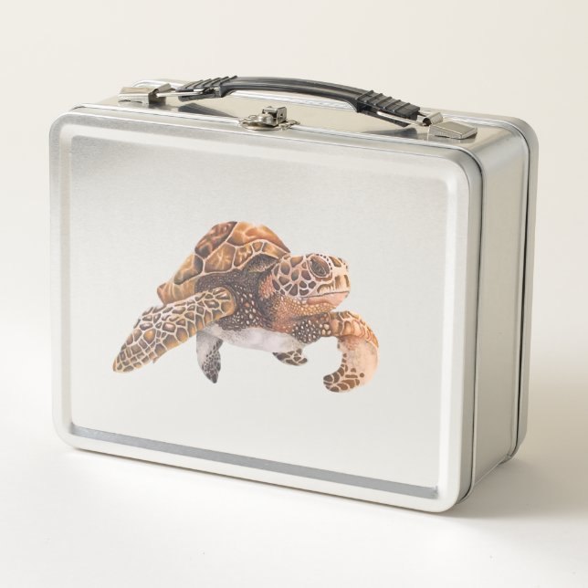 Turtle Copy Copy Copy Copy Copy Copy Copy Copy Cop Metal Lunch Box (Front)