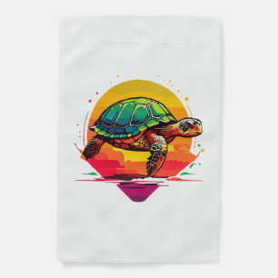 Turtle Copy Copy Copy Garden Flag