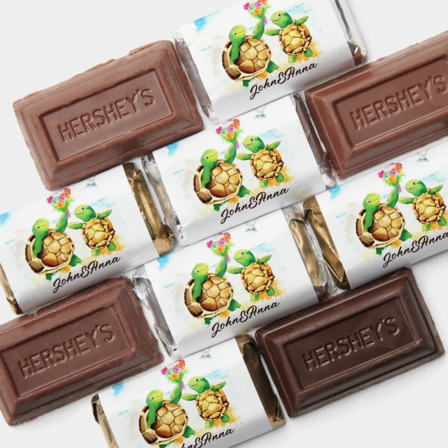 Turtle Couple Wedding Hershey's Miniatures (Assorted)