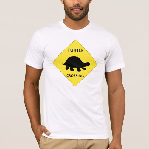 Turtle crossing sign T_Shirt