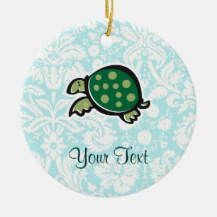Turtle; Cute Ceramic Ornament