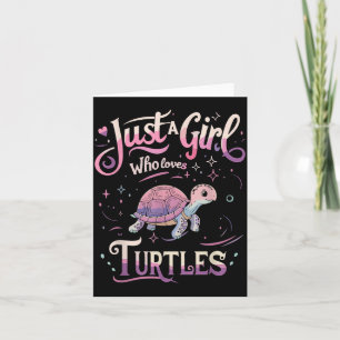 Turtle Cute Girl Men Women S Card