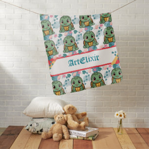 Turtle Cute Kawaii Baby Blanket