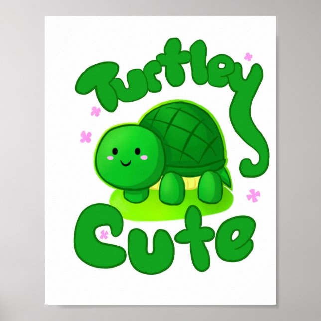 Turtle Cute Poster (Front)