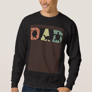 Turtle Dad Fathers Day Fatherhood Tortoise Reptile Sweatshirt