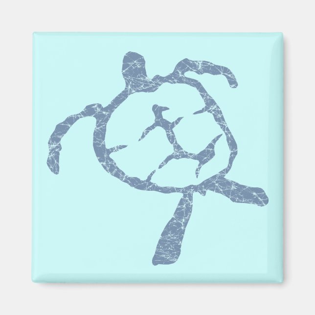 turtle-dark blue magnet (Front)