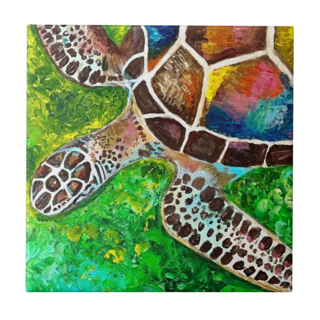 Turtle Decorative Tile (Front)