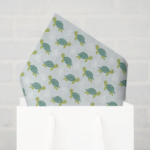 Turtle Decoupage Tissue Paper, Sea Life Coastal  Paper