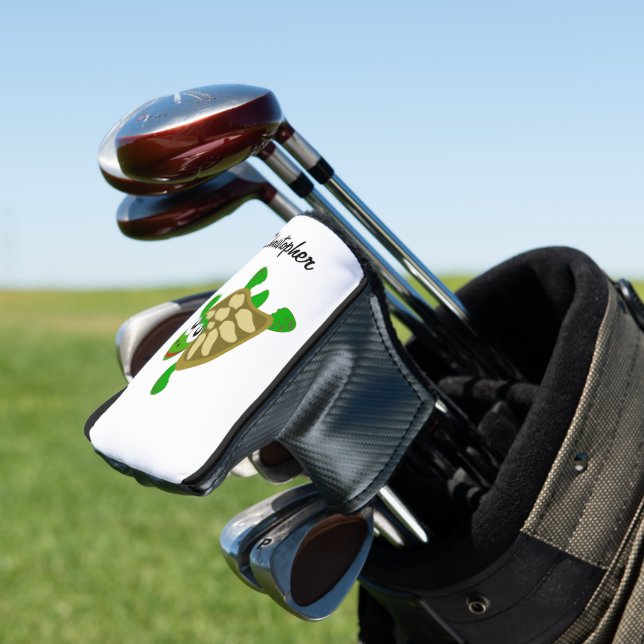 Turtle Design Golf Head Cover (In Situ)