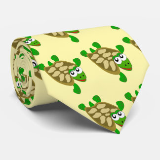 Turtle Design Neck Tie