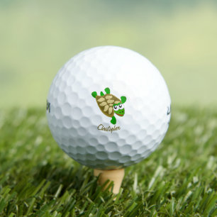 Turtle Design Personalised Golf Balls