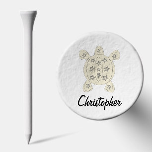 Turtle Design Personalised Golf Tees