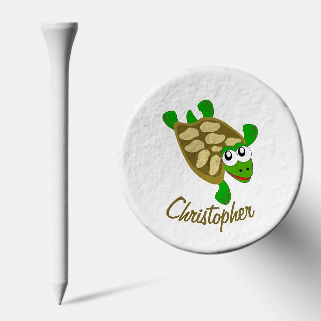 Turtle Design Personalised Golf Tees (Combo)