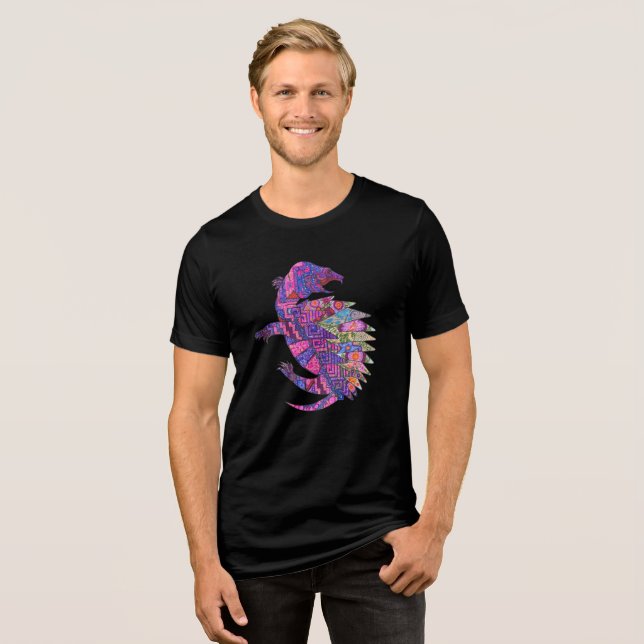 Turtle design T-Shirt Tri-Blend Shirt (Front Full)
