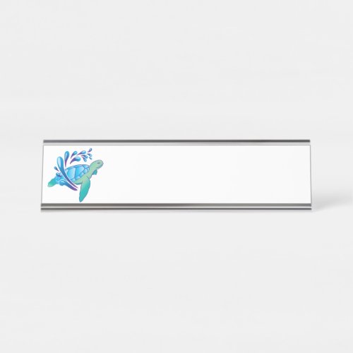 Turtle Desk Name Plate