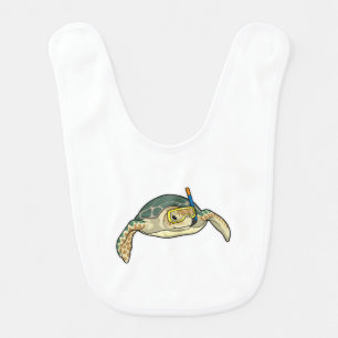 Turtle Diver Snorkel Baby Bib