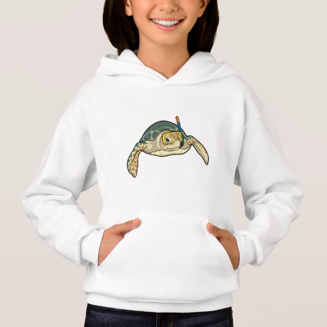 Turtle Diver Snorkel Hoodie (Front)