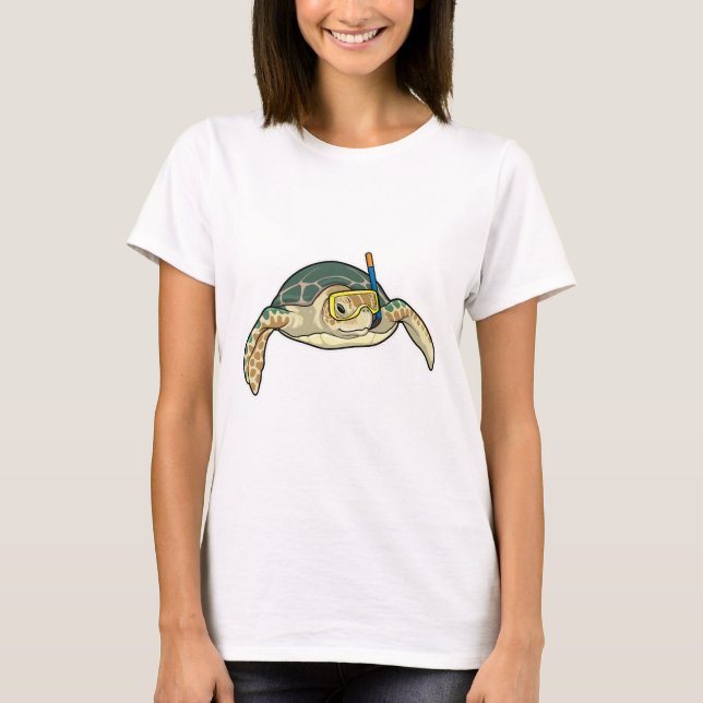 Turtle Diver Snorkel T-Shirt (Front)