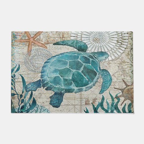 Turtle Doormat Welcome Doormat Welcome Mat Porch