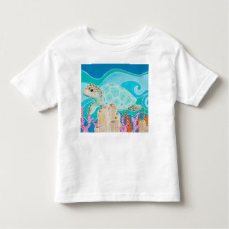 Turtle Dot Calm - a soothing undersea journey Toddler T-shirt