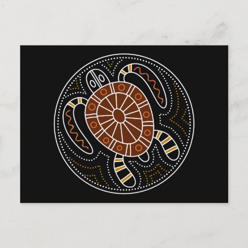 Turtle Dotted Design Postcard