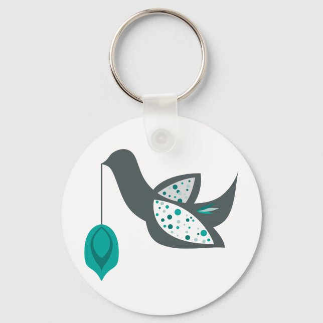 Turtle Dove Ornament Keychain (Front)
