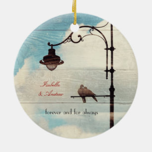 Turtle Doves - love and faithfulness Ceramic Ornament
