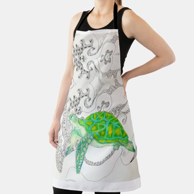 Turtle drawing apron (Insitu)