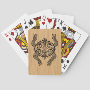 Turtle Drawing Poker Cards