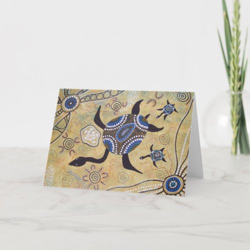 Turtle Dreaming Card with Dreamtime Story